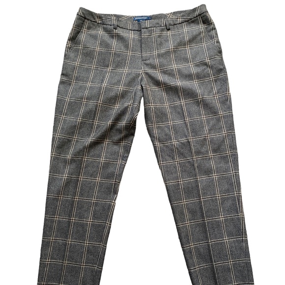 Pendleton Virgin Wool Plaid Pants Womens Size 16 Dress Casual Pants Brown - Picture 1 of 8